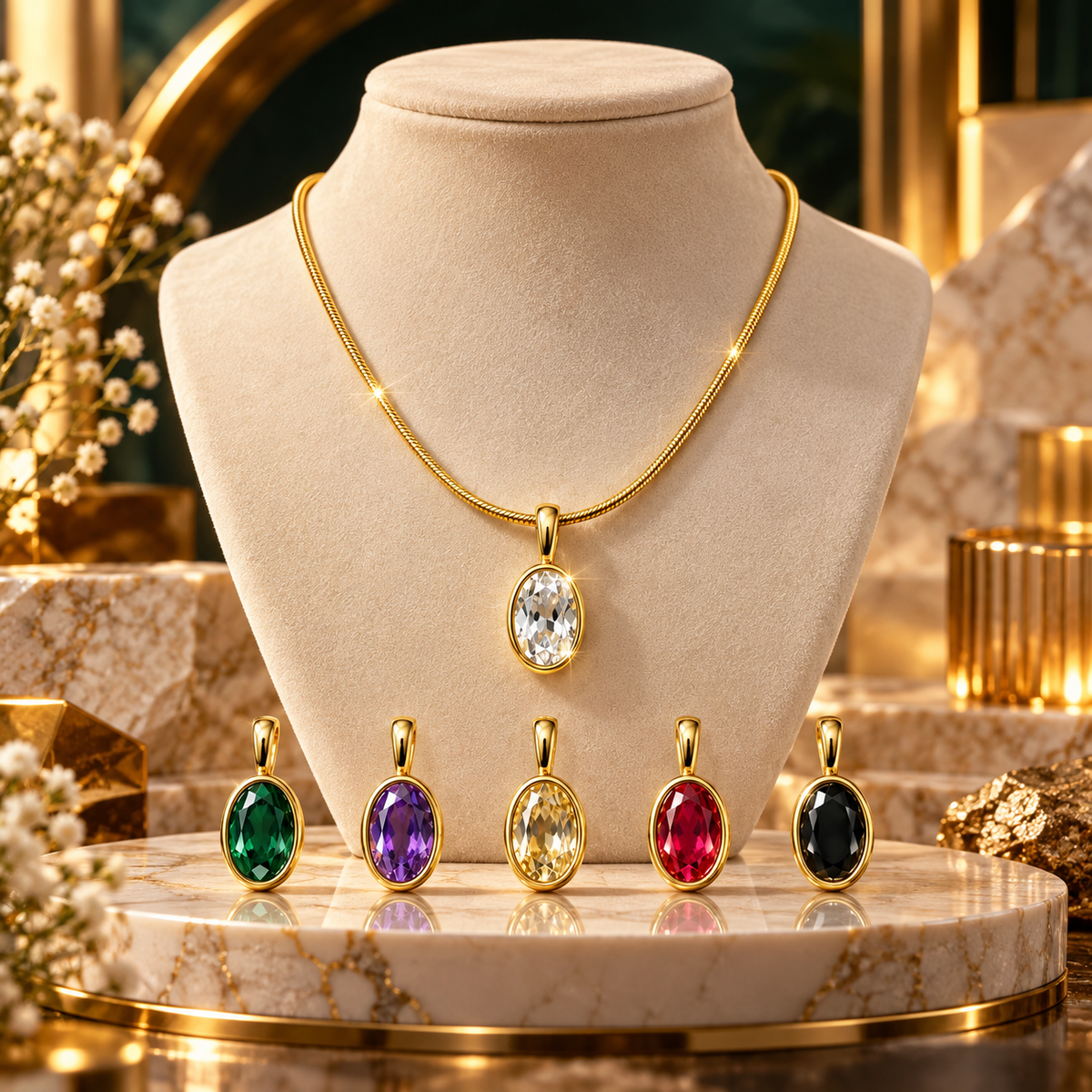 Necklace 1578 (Set of 6 colors)