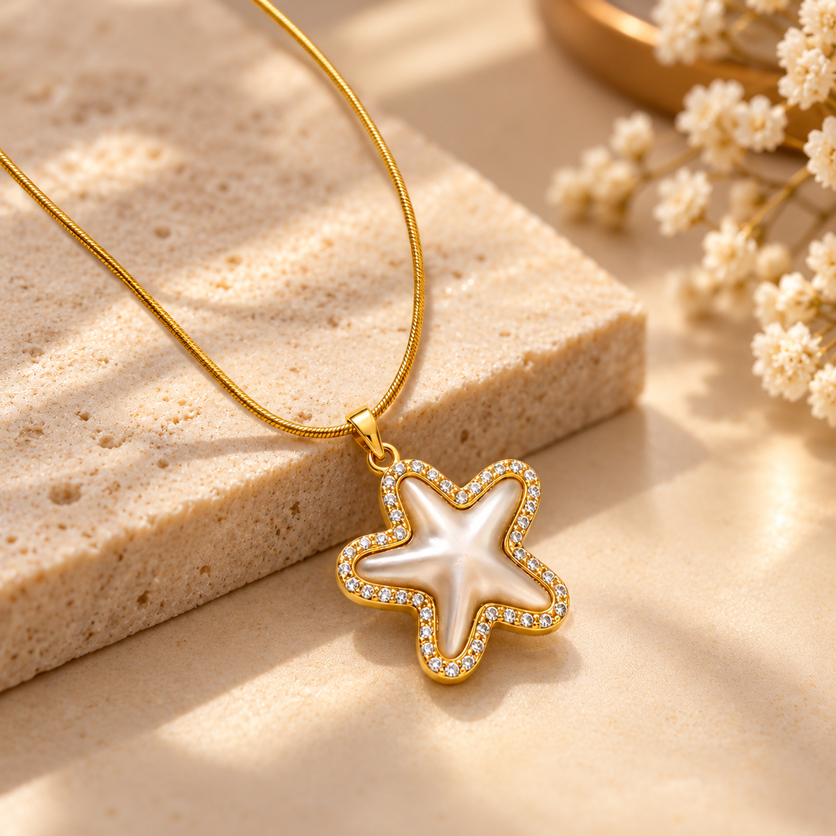 18K Gold-Plated Marina Starfish Necklace